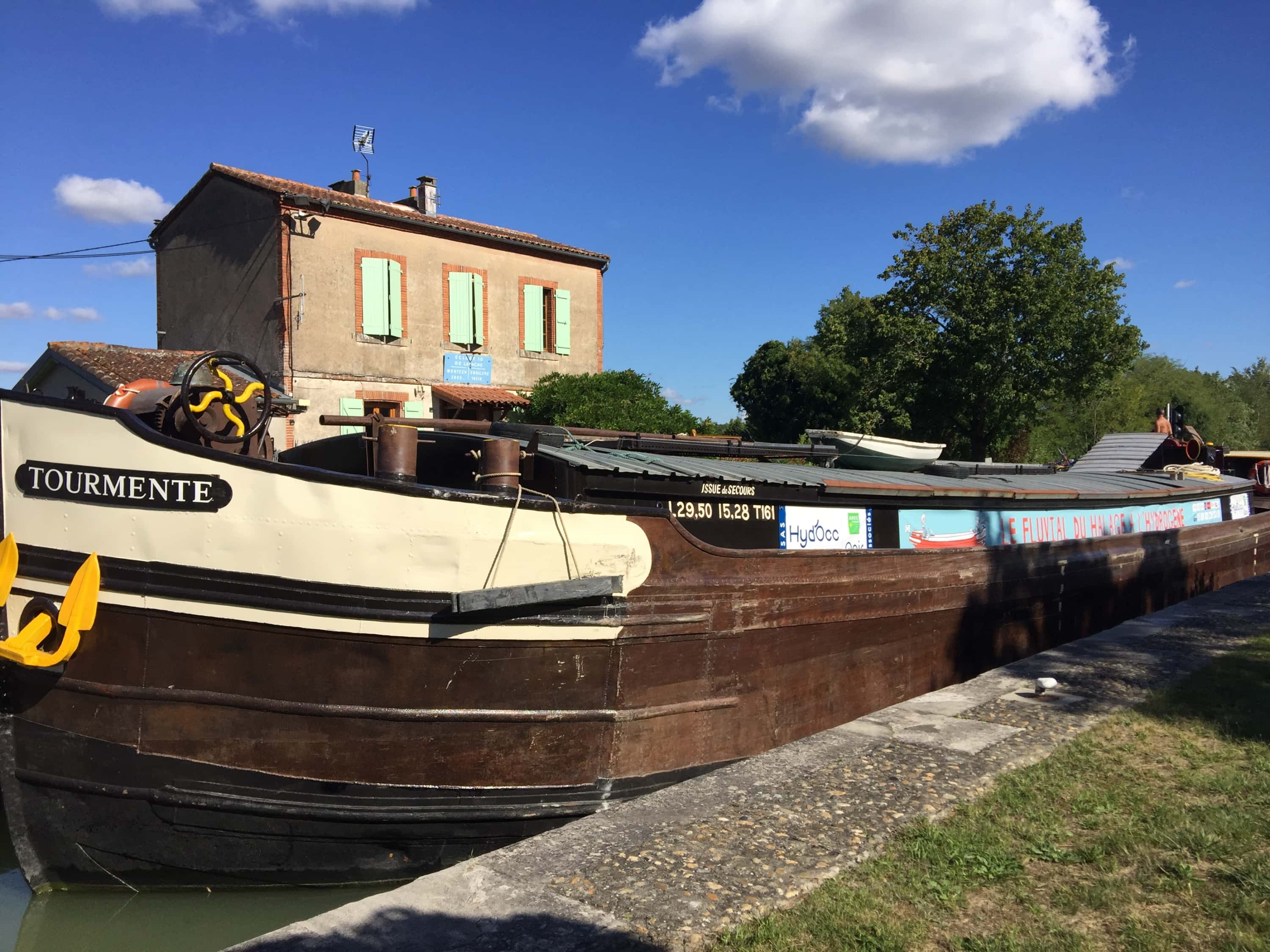 Escale de la péniche Tourmente à Bordeaux