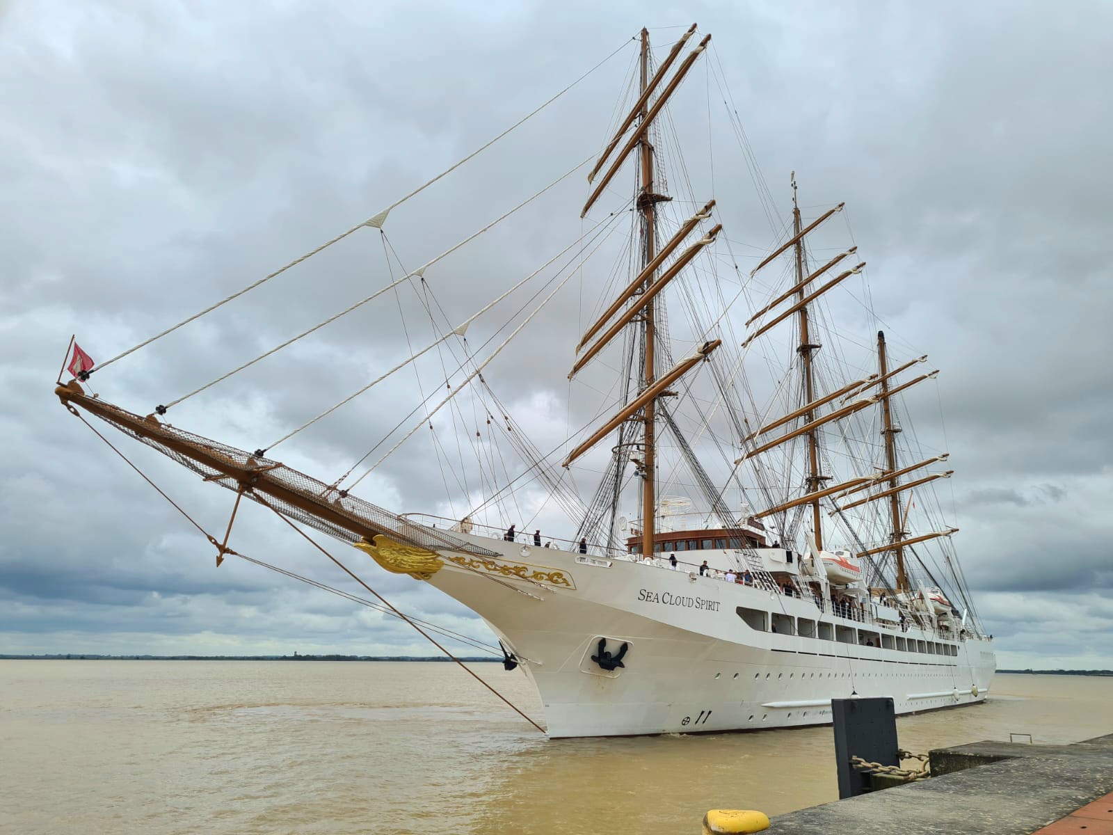 Première escale sur le nouveau quai croisière de Pauillac, au Grand Port Maritime de Bordeaux